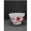 Image 3 : Fire King Milk Glass Red and White Kitchen Utensils Mixing Bowl