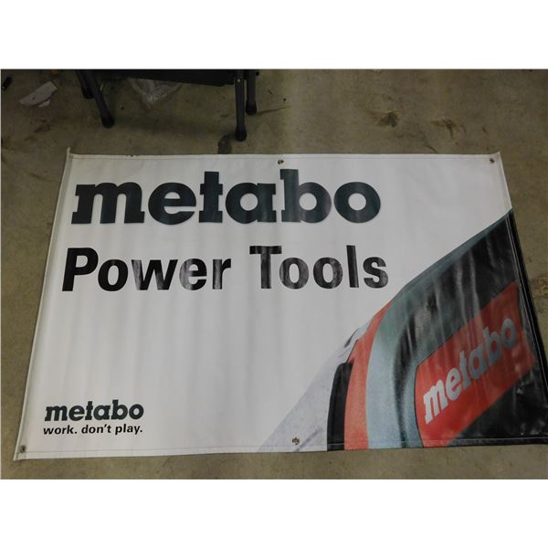 Metabo Power Tools Vinyl Store Sign