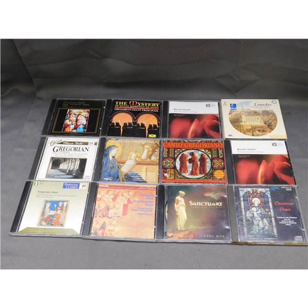 Lot of 12 Gregorian Chants CDs