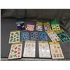 Image 1 : Lot of Vintage 1980s Stickers and Seals Smurfs Holiday etc