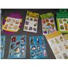 Image 3 : Lot of Vintage 1980s Stickers and Seals Smurfs Holiday etc
