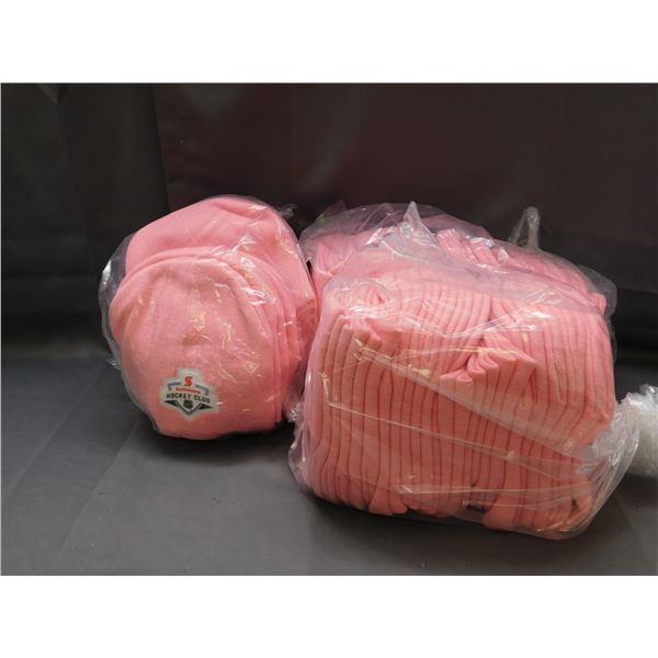 72 NEW Pink Hockey Club Beanie Hats Cap Tuque