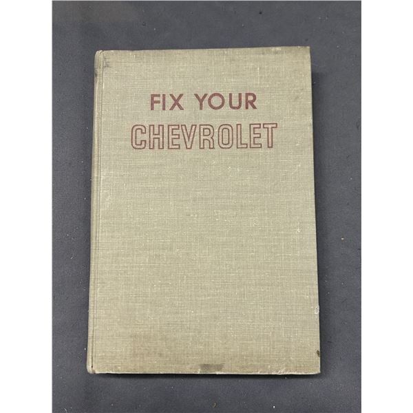 1963 to 1954 Fix Your Chevrolet Manual Book