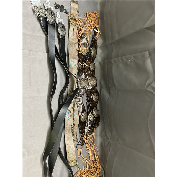 9 Unused Various Style Belts