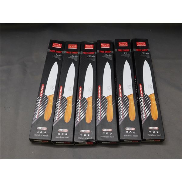 6 NEW Kitchen Knives 13"