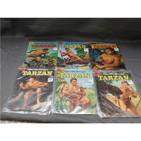 Lot of 6 1950s Tarzan Comics