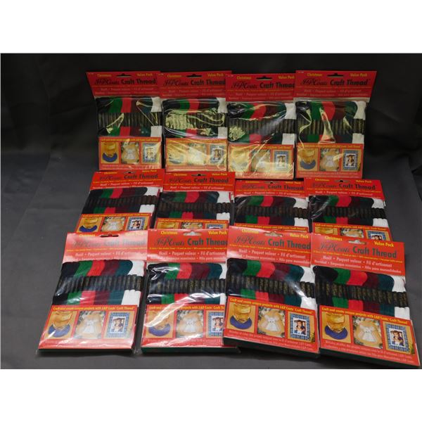 Lot of 12 J&P Craft Thread Value Packs 432