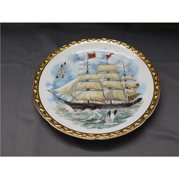 Large Atlantic Mermaid German Frigate Plate 14"
