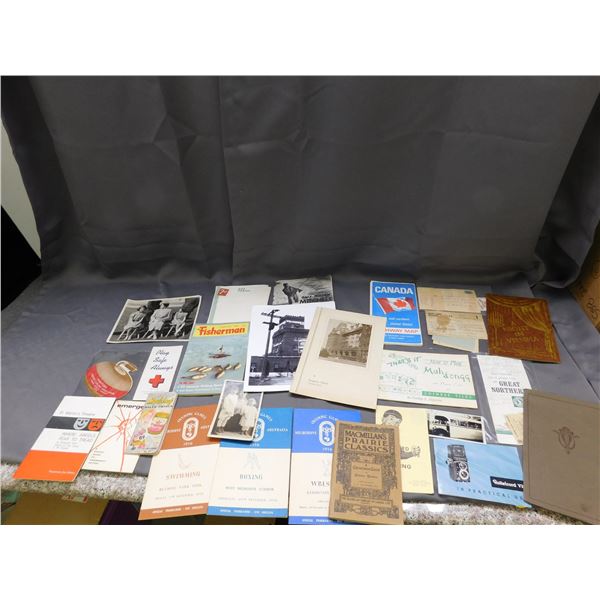Lot of Assorted Ephemera Paperwork Maps, Programs, Photos, Tickets, Etc
