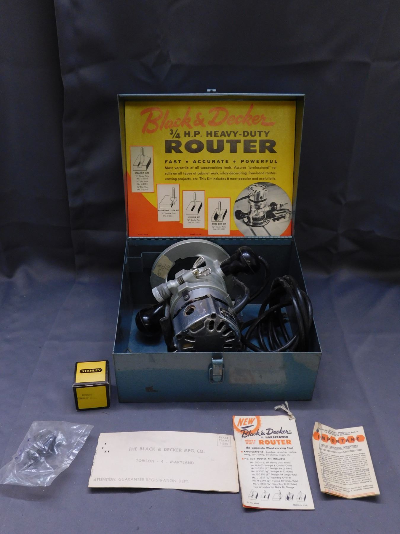 Black & Decker Heavy Duty Router Kit