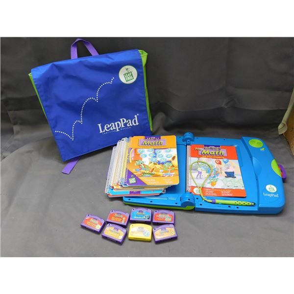LeapPad Leap Frog Kids Learning System Electronic Preschool Educational Toy w Accessories, Bag