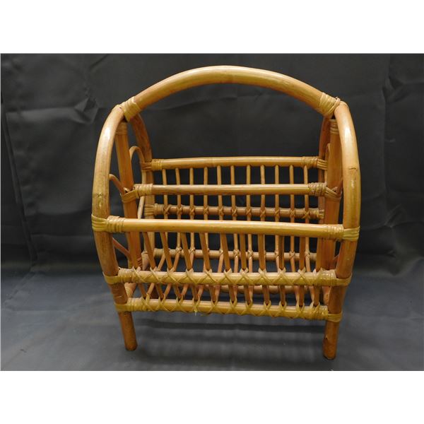 Bamboo Magazine Rack Vintage