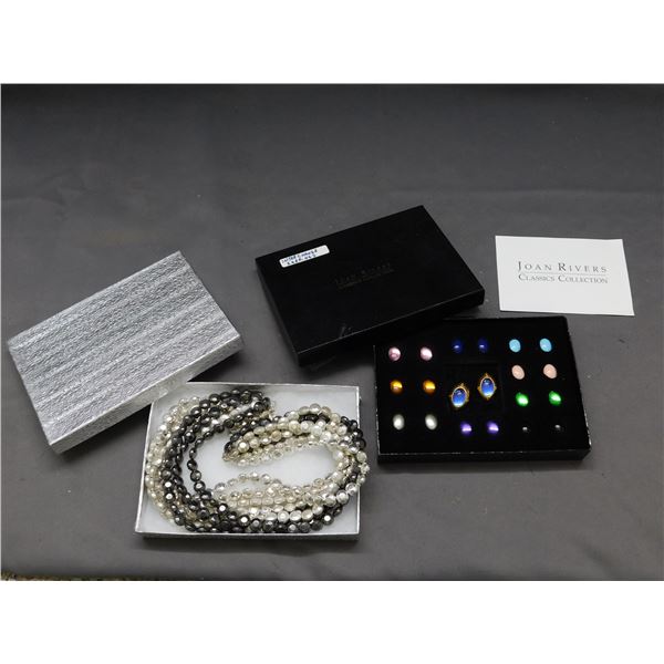 Joan Rivers Interchangeable Earrings & Necklace Set