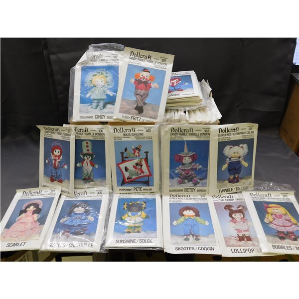 200 Unused Vintage Doll Patterns 13 Different Styles Candy Family, Cuddlekids