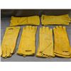 Image 1 : 6 Pairs of Cow Hide Leather Welding Work Gloves