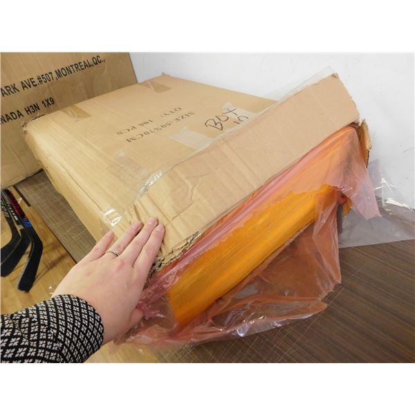 100 New Old Stock Felt Sheets 20" x 28" Yellow