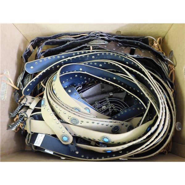 30 NOS New Retro Style Belts with Buckles