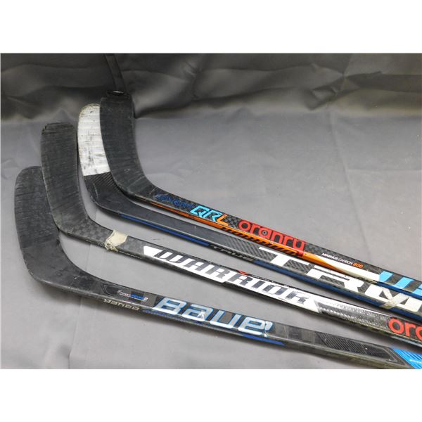 4 Right Handed Hockey Sticks Bauer, Ordnry, Etc
