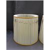 Image 2 : Pair of Vintage Matching Shades Fabric Cream Colour