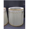 Image 3 : Pair of Vintage Matching Shades Fabric Cream Colour