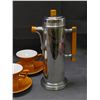 Image 2 : Deco Service Set Tea Coffee Pot, 4 Cups and Saucers, Cream, Sugar and Milk Pitcher Made in England