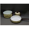 Image 1 : Lot of 3 Chefmate Spain Pan, Pot w Lid and Large Crock Pot w Handles Bakeware Cookware