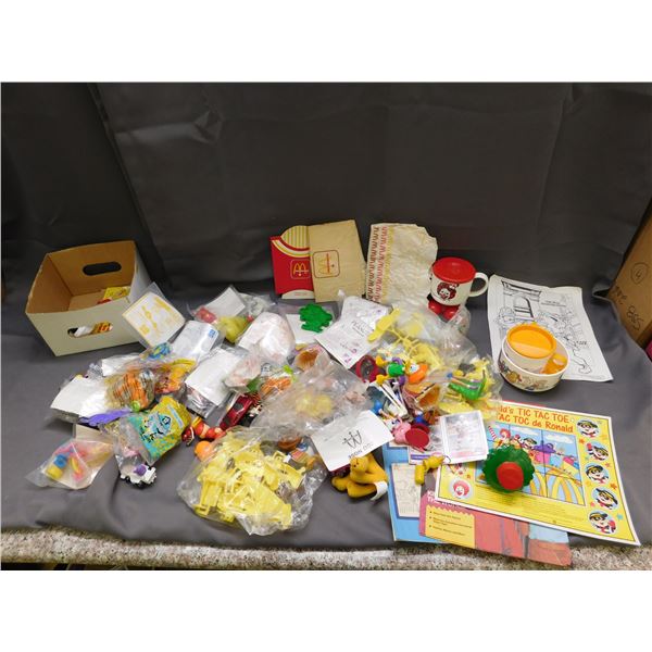 Mostly 80s McDonalds Happy Meal Premiums Toys, TMNT Cards, Cups, Promo, Bags