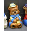 Image 4 : Lot of 4 Vintage Cookie Jars Teddy Bear, Hippo