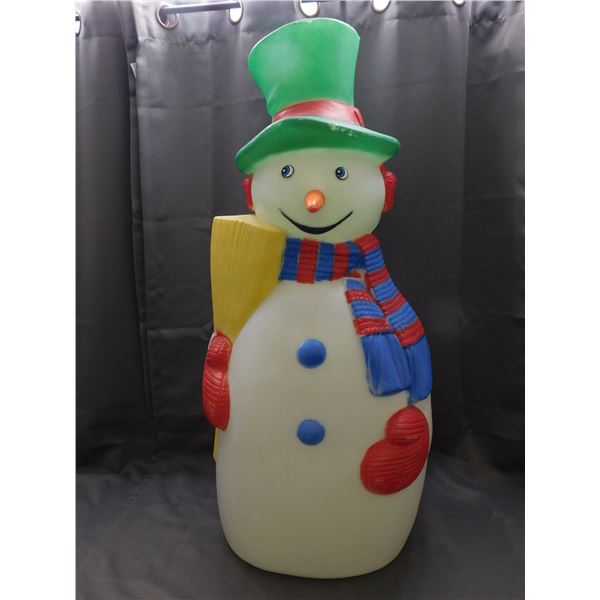 40" Large Vintage Blow Mold Snowman Frosty The Snowman