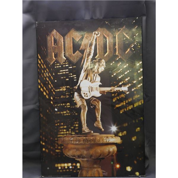 ACDC Woodboard Poster 2004 2ft x 3ft