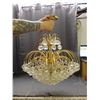 Image 2 : Gold Tone Metal Designer Ceiling Chandelier Fixture 2004