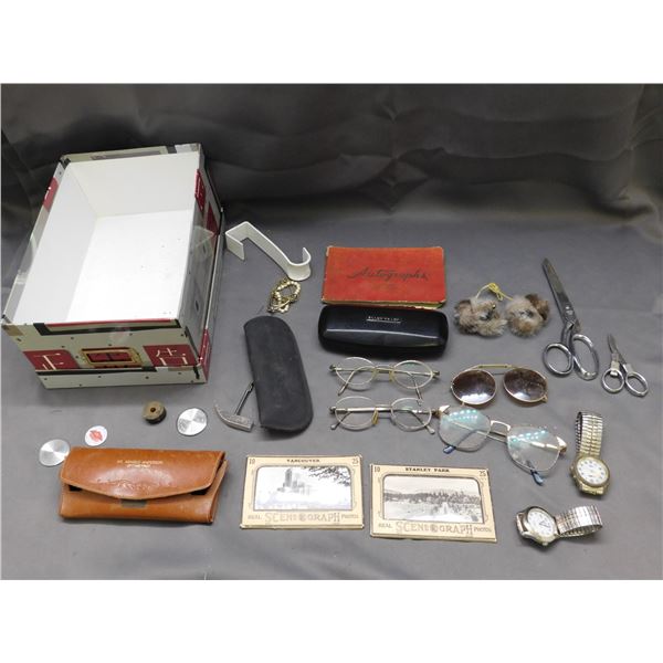 Junk Drawer Lot Glasses, Watches, Etc