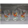 Image 3 : Lot of 6 Vintage Pheasant Glasses 3.5" to 5.5" tall