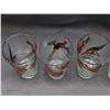 Image 4 : Lot of 6 Vintage Pheasant Glasses 3.5" to 5.5" tall