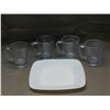 Image 1 : Lot of 5 Fire King Cups and Plate