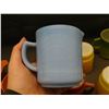 Image 2 : Lot of 11 Vintage Milk Glass Fire King Mugs, Cups, Pyrex Cream and Sugar, Etc
