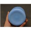 Image 3 : 2115-3 Diamond J  Blue Delphite Ribbed Tea Canister (missing lid)