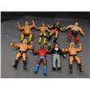 Image 1 : Lot of 8 WWF LJN Rubber Wrestlers