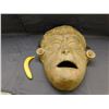 Image 4 : LARGE Clay Tribal Aztec Large Mask 19" tall x 17" wide