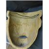 Image 5 : LARGE Clay Tribal Aztec Large Mask 19" tall x 17" wide