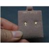 Image 2 : 14k Gold Cross Stud Earrings