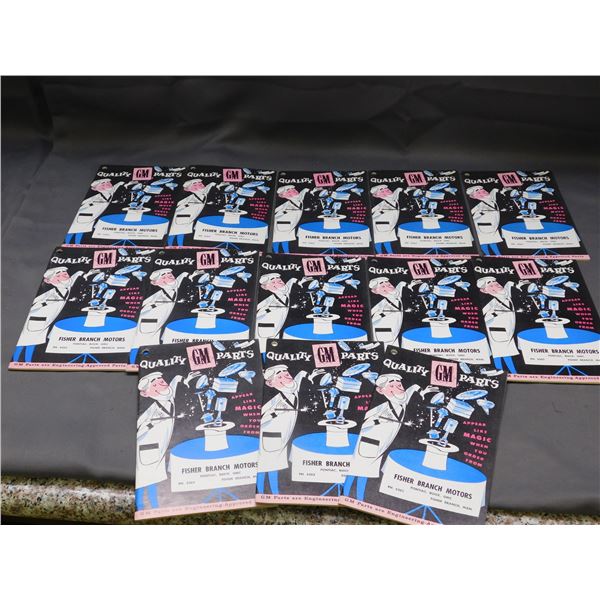 Lot of 13 GM Quality Parts Fisher Branch Motors