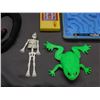 Image 2 : Lot of Assorted Toys, Rubber Frog, Skull