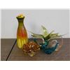 Image 1 : Lot of 6pcs Art Glass Blown Glass Pieces, Decor, Pottery Vase  *all have damage*