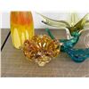 Image 2 : Lot of 6pcs Art Glass Blown Glass Pieces, Decor, Pottery Vase  *all have damage*