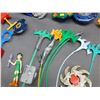 Image 2 : Lot of Assorted Beyblades Beys, Rip Cords, Launchers, Accessories