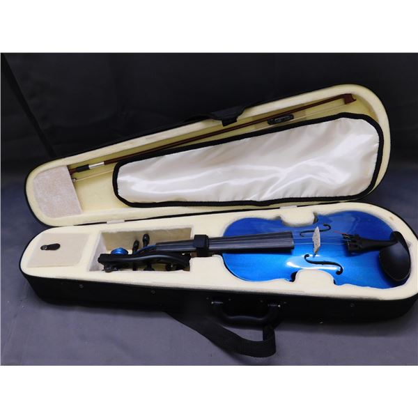 Cecilio Half Size Violin Electric Blue