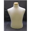 Image 1 : Wooden & Fabric Male Torso Mannequin Dress Form with Adjusting Knobs 2ft tall