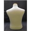 Image 4 : Wooden & Fabric Male Torso Mannequin Dress Form with Adjusting Knobs 2ft tall