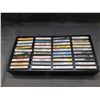 Image 1 : Lot of 40 Cassette Tapes Assorted in Case Rod Stewart, Wilf Carter, Marty Robbins, Paul Young